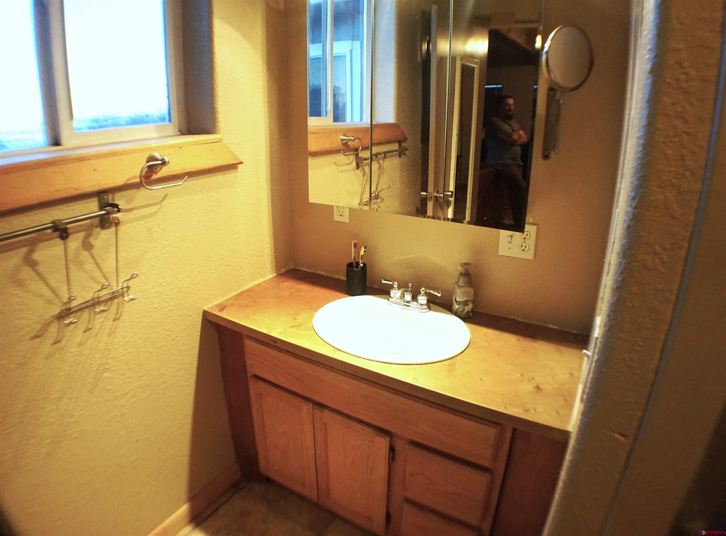 175 County Road Egnar, CO 81325 - Photo 19 of 35 a bathroom with a sink and a mirror