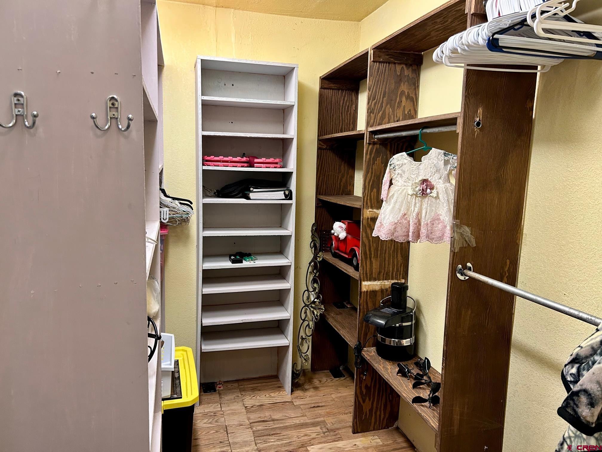 175 County Road Egnar, CO 81325 - Photo 23 of 35 a view of walk in closet with clothes and shoes