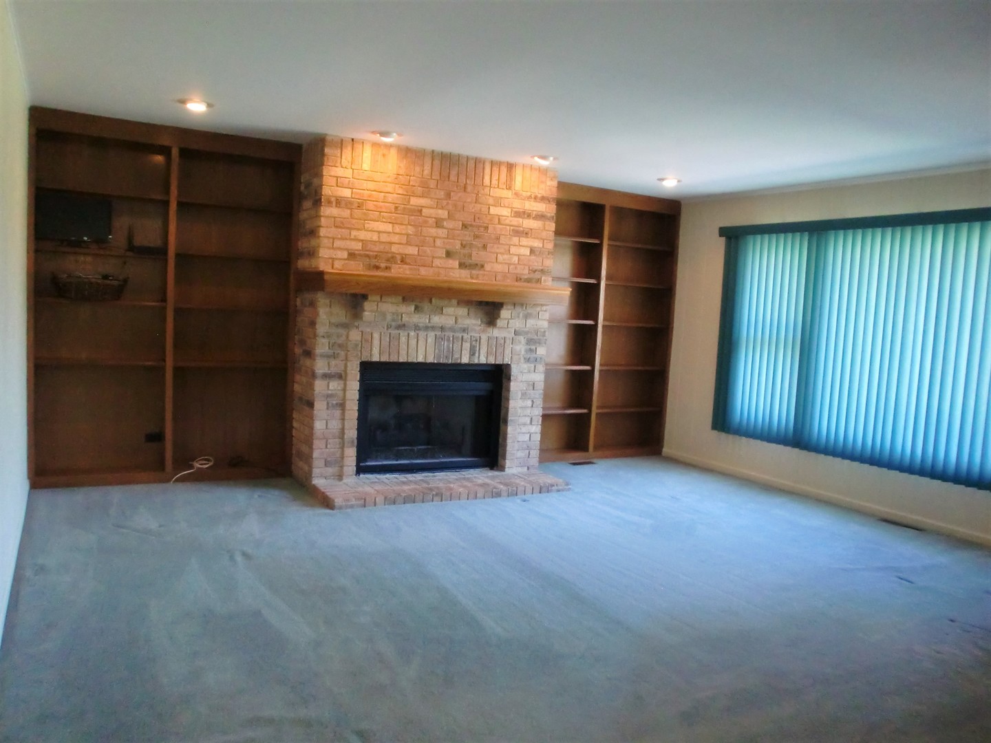 701 Ridge Court Schaumburg, IL 60193 - Photo 9 of 24 an empty room with a fireplace and window