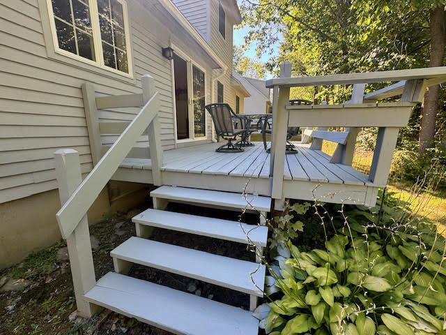 111 Evergreen Drive, Unit 111 Waterville, ME 04901 - Photo 35 of 40 Steps to the deck