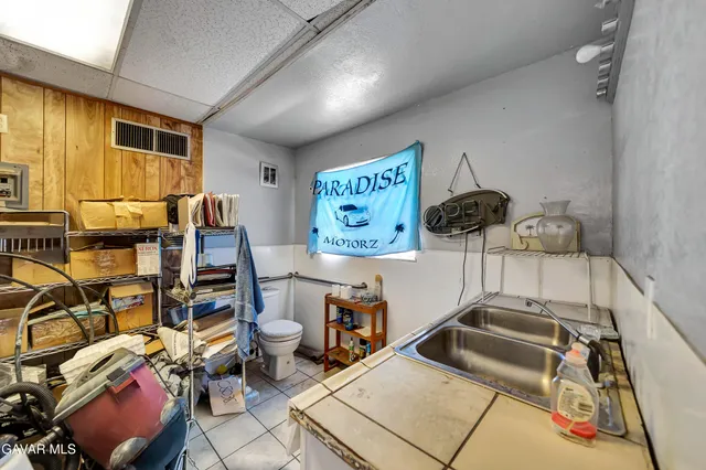 a room with storage and utility