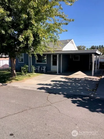 a view of a house with a patio