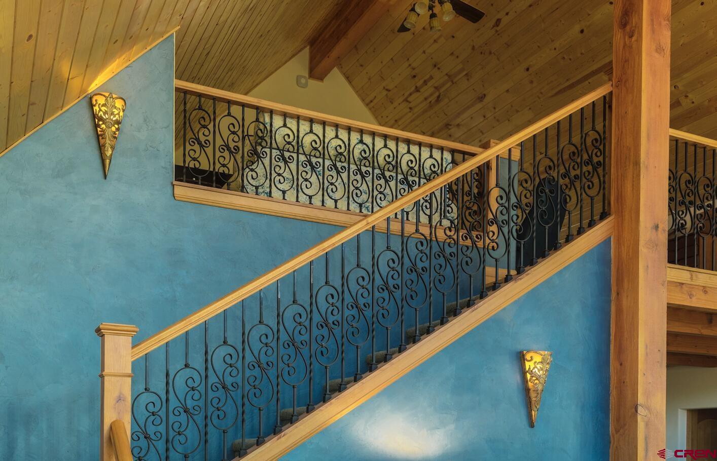 9949-county Rd 58p Placerville, CO 81430 - Photo 17 of 23 a view of balcony with wooden floor