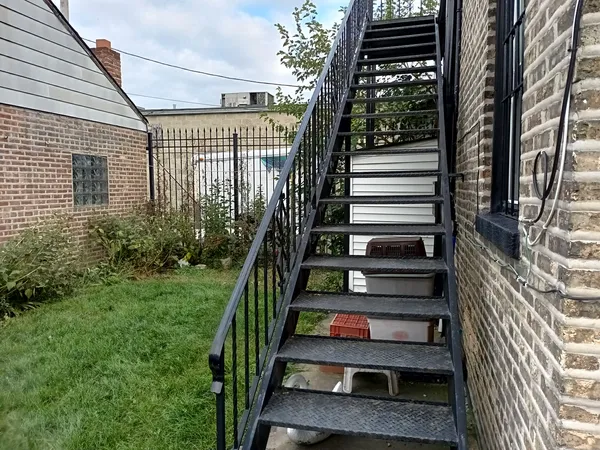 a view of a door