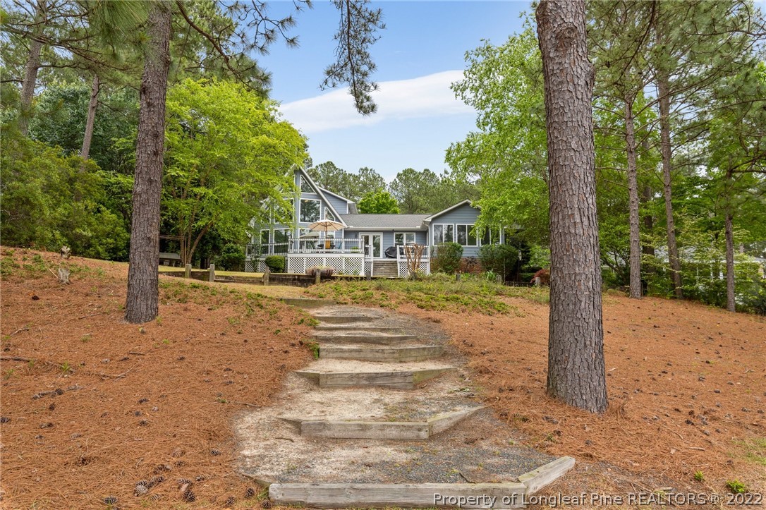 30420 East Lake Road Wagram, NC 28396 - Photo 10 of 35 a view of a house with backyard and trees