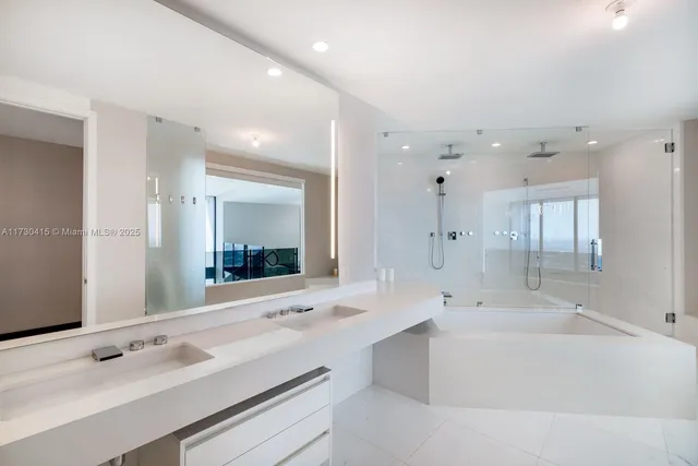 a terrace with a bench