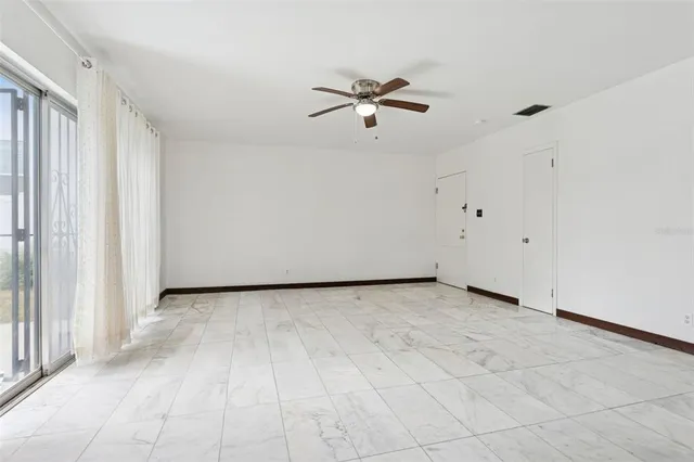 a view of an empty room