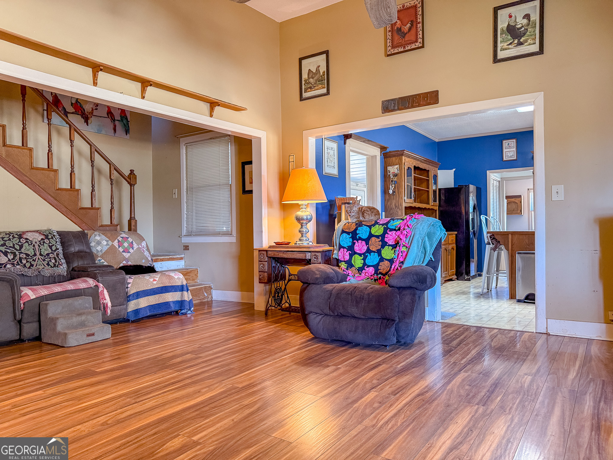 162 College Street Parrott, GA 39877 - Photo 9 of 30 a living room with furniture and a wooden floor