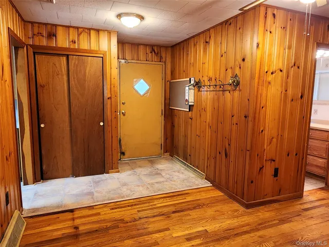 a view of closet area