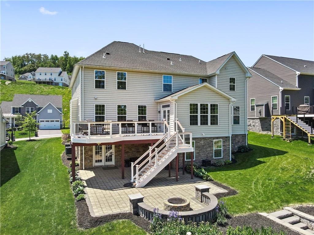 4449 Walnut Ridge Circle McDonald, PA 15057 - Photo 36 of 40 a aerial view of a house with a yard porch and sitting area
