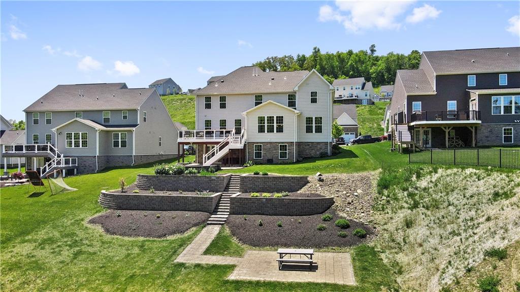4449 Walnut Ridge Circle McDonald, PA 15057 - Photo 38 of 40 a aerial view of a house with garden