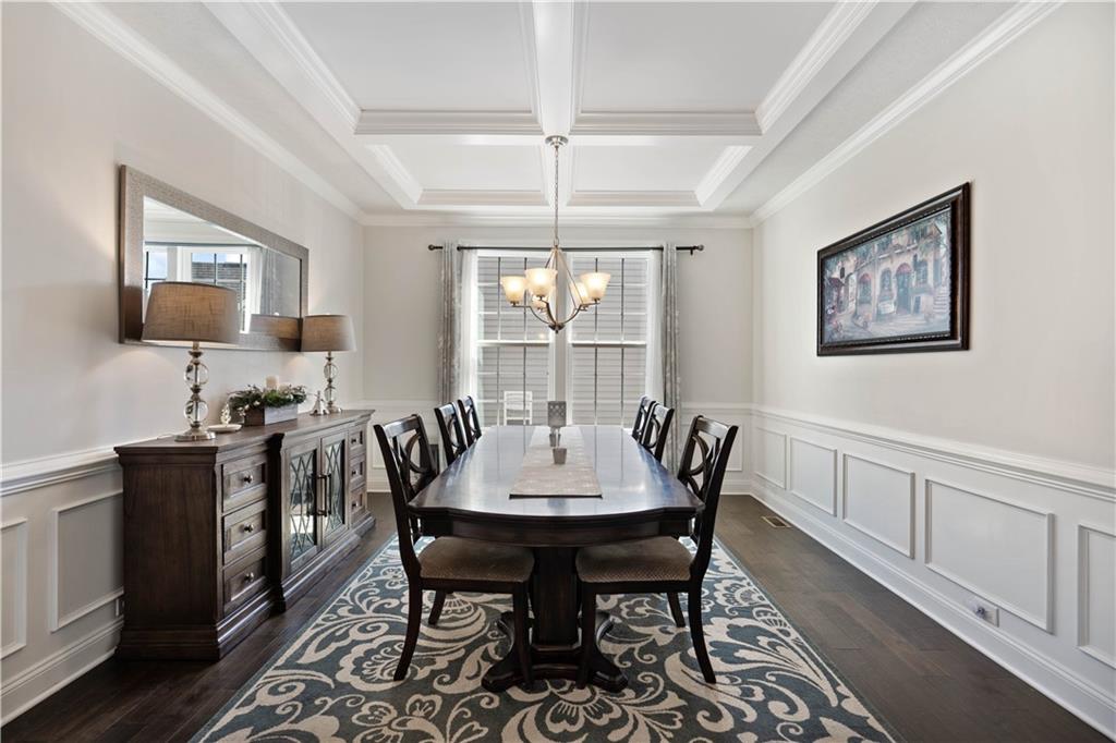 4449 Walnut Ridge Circle McDonald, PA 15057 - Photo 6 of 40 a view of a dining room with furniture window and wooden floor