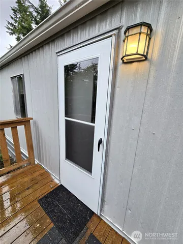 a view of front door