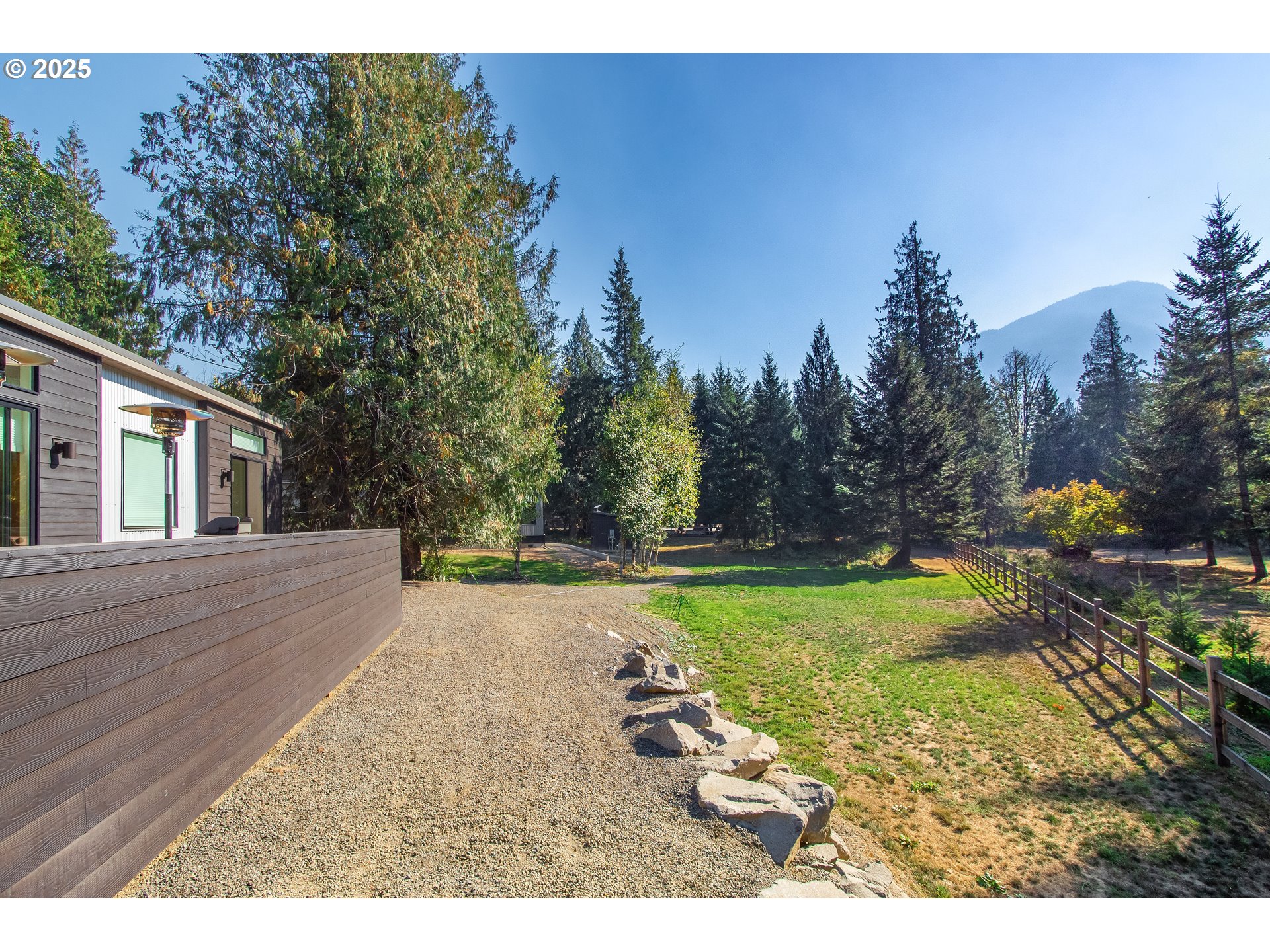 288 Baker Road Randle, WA 98377 - Photo 23 of 48 a view of a backyard with plants and large trees