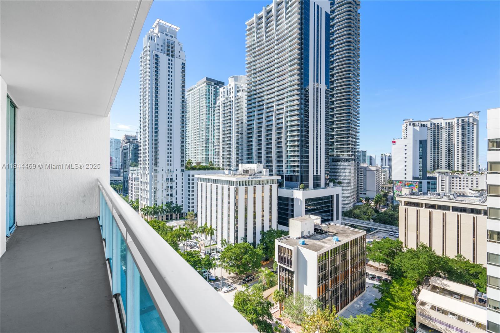 951 Brickell Avenue, Unit 1505 Miami, FL 33131 - Photo 6 of 48 a view of a city from a balcony