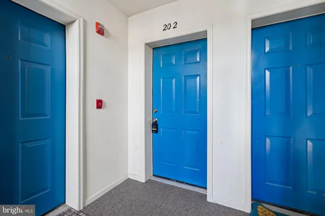 a view of an entryway door