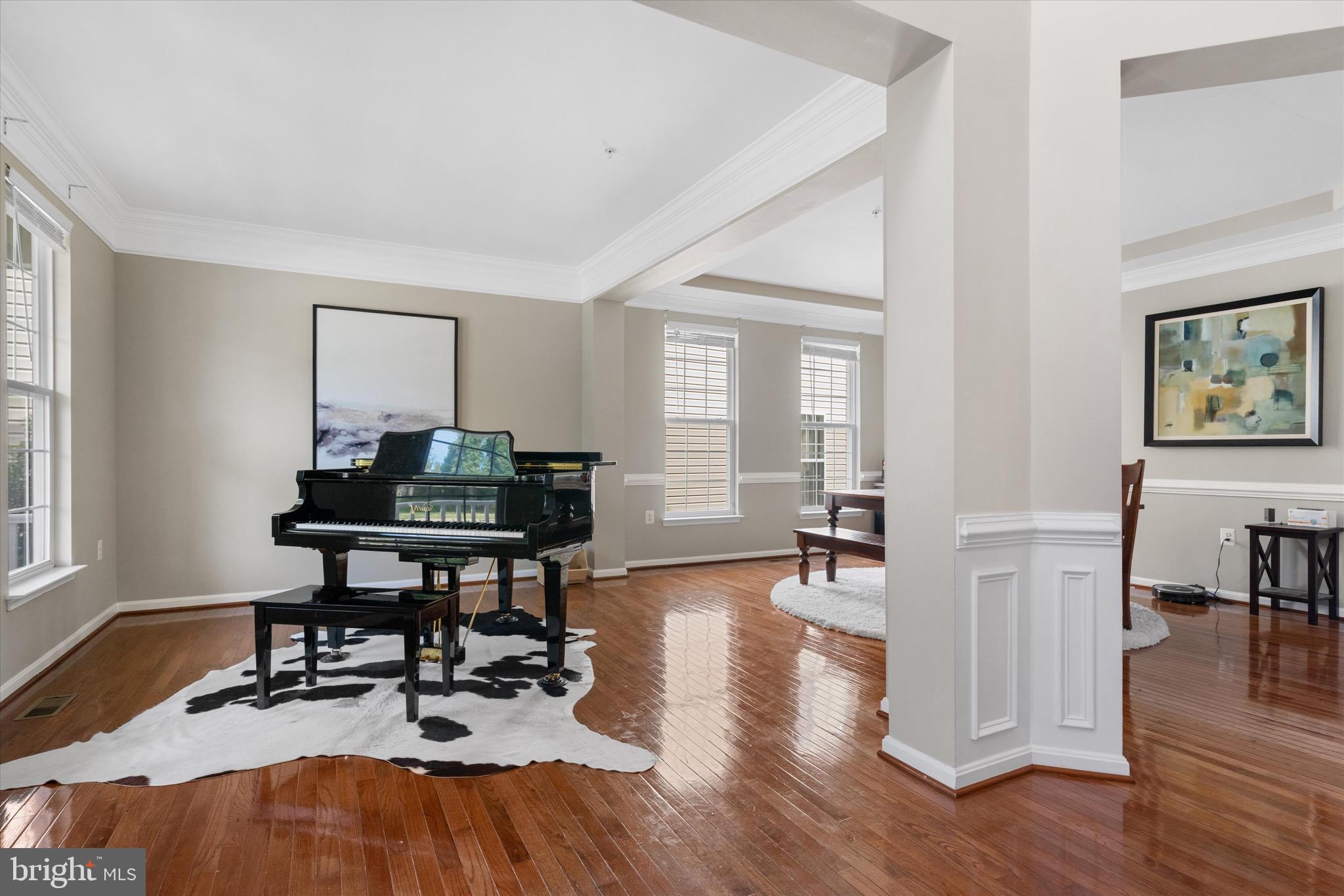 9817 Traver Street Bowie, MD 20721 - Photo 6 of 23 Living Room accommodating a Baby Grand Piano
