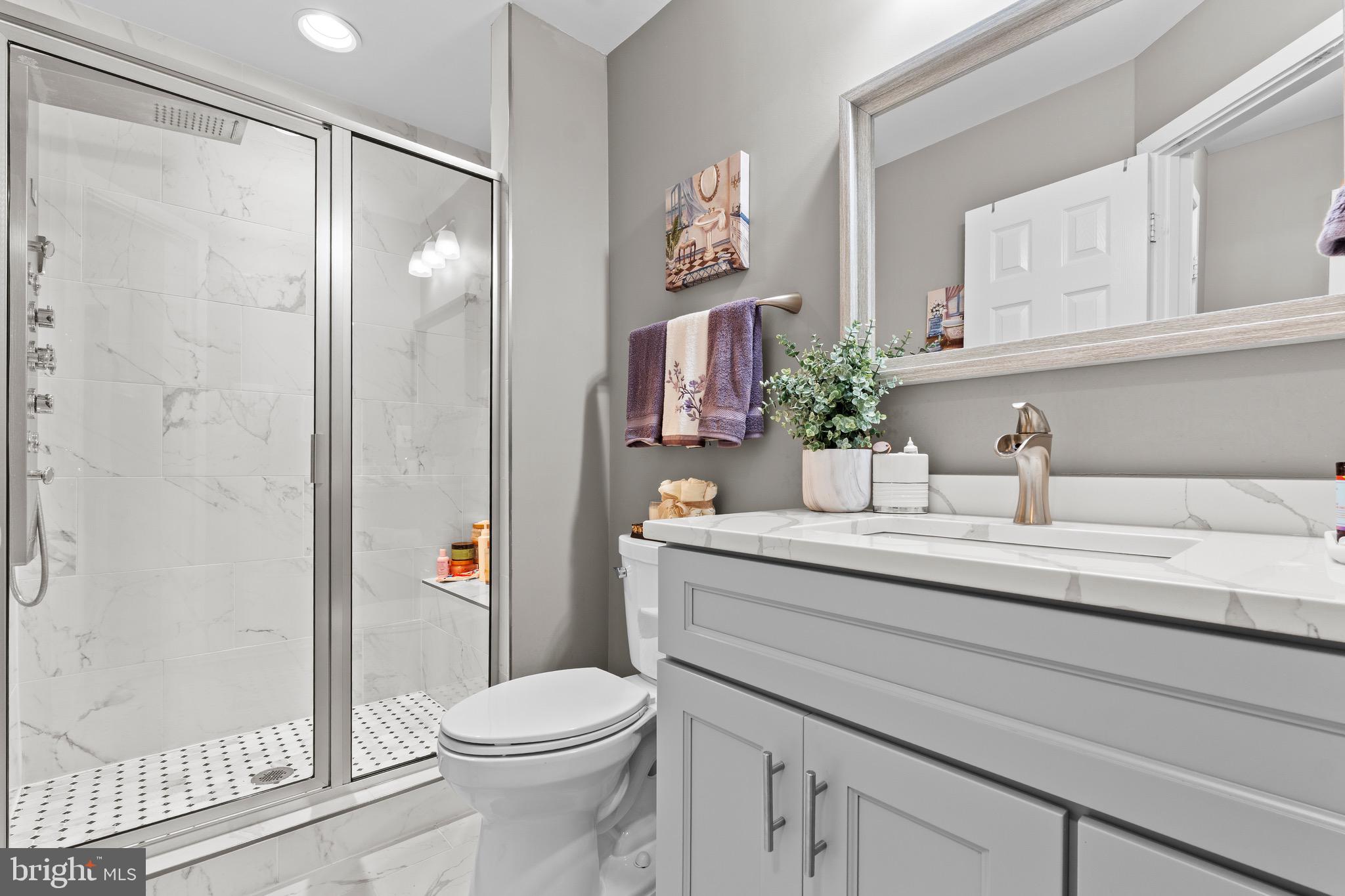 1735 Canal Run Drive Point of Rocks, MD 21777 - Photo 38 of 59 a bathroom with a sink a toilet and shower