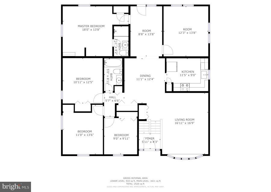 12409 Littleton Street Silver Spring, MD 20906 - Photo 31 of 31 Main Level Floor Plan