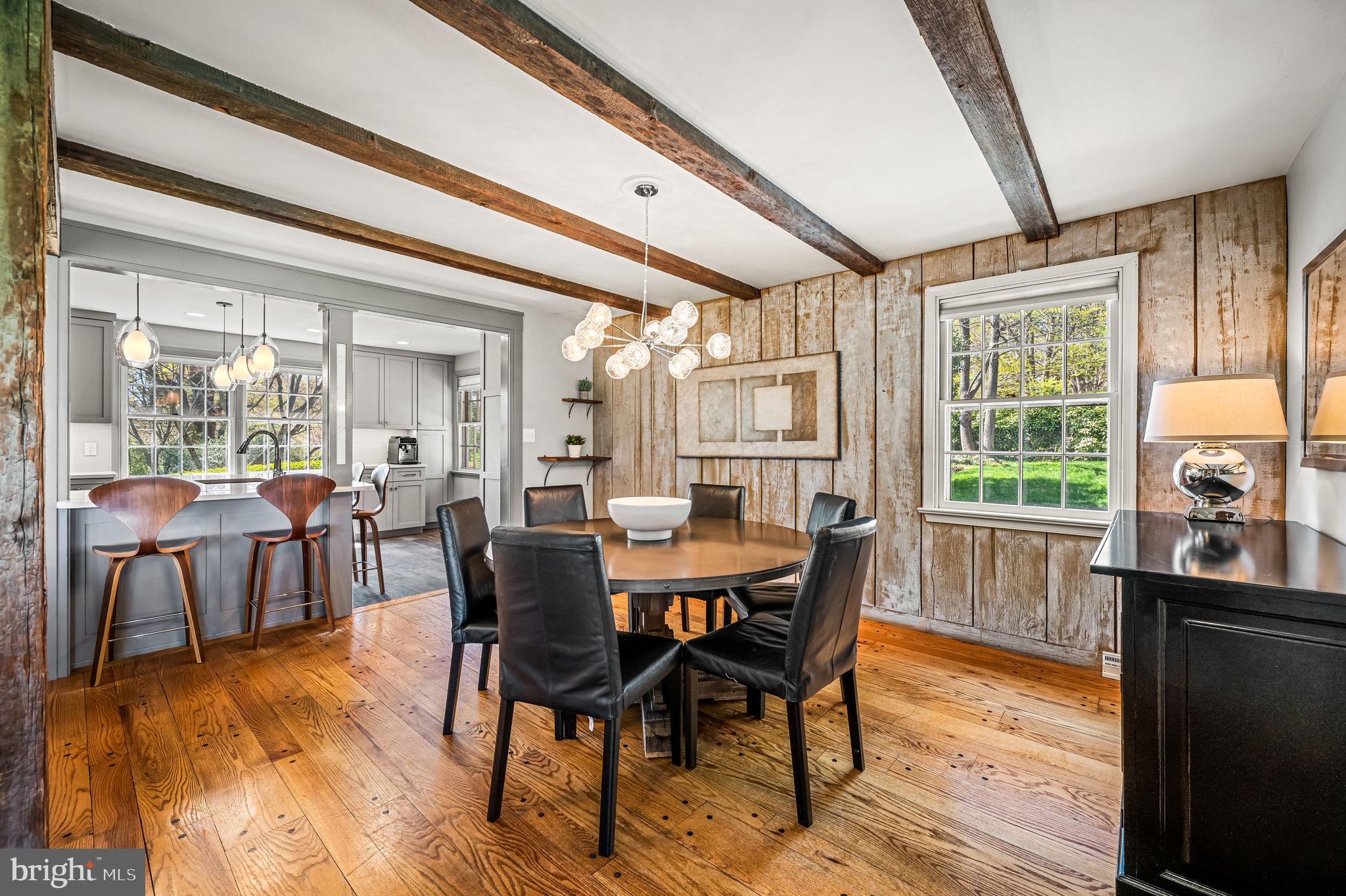 124 South Providence Road Wallingford, PA 19086 - Photo 12 of 53 a view of a dining room with furniture window and wooden floor