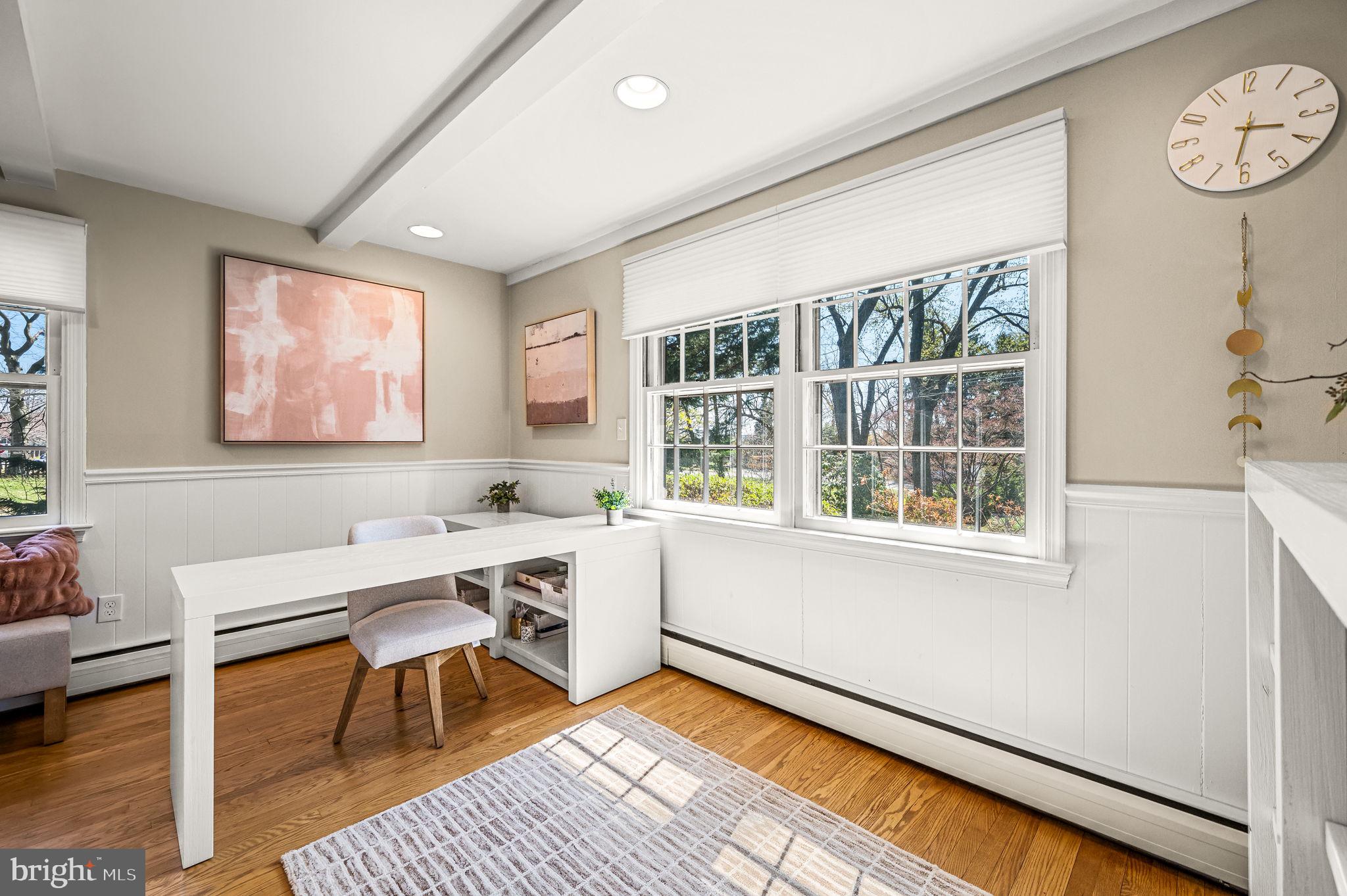 124 South Providence Road Wallingford, PA 19086 - Photo 19 of 53 a view of a workspace with furniture and a window