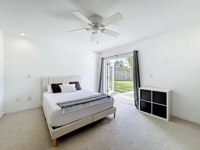 a bathroom with a shower and a shower curtain
