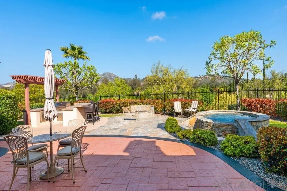 14032 Lake Poway Road Poway, CA 92064 - Photo 45 of 51 a view of swimming pool with outdoor seating and plants