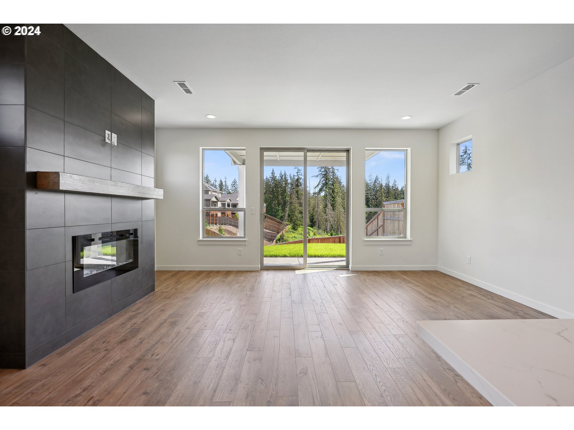 2541 South White Salmon Drive Ridgefield, WA 98642 - Photo 11 of 29 a view of an empty room with a fireplace and a window
