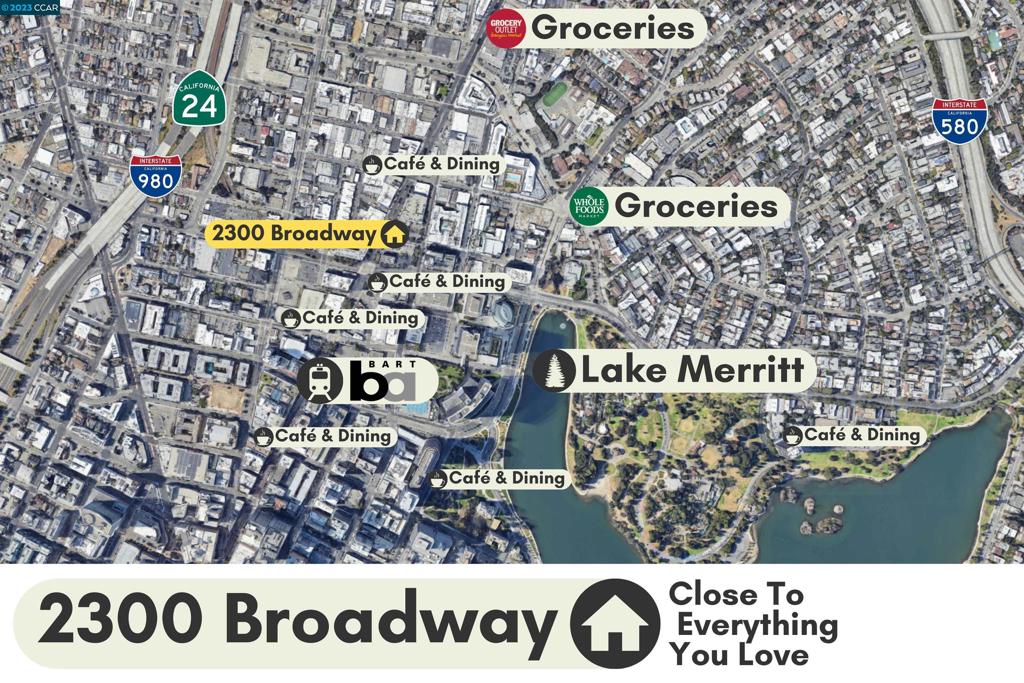 2300 Broadway Oakland, CA 94612 - Photo 29 of 32 a sign that is on the wall of building