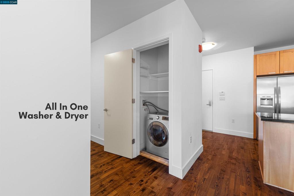 2300 Broadway Oakland, CA 94612 - Photo 8 of 32 a view of utility room with washer and dryer