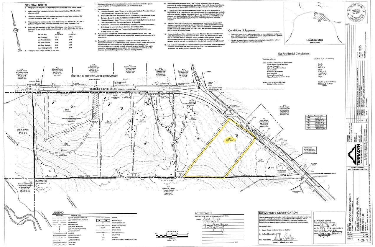 Lot #6 Wallston Road St. George, ME 04860 - Photo 1 of 2 Lot #6 Map
