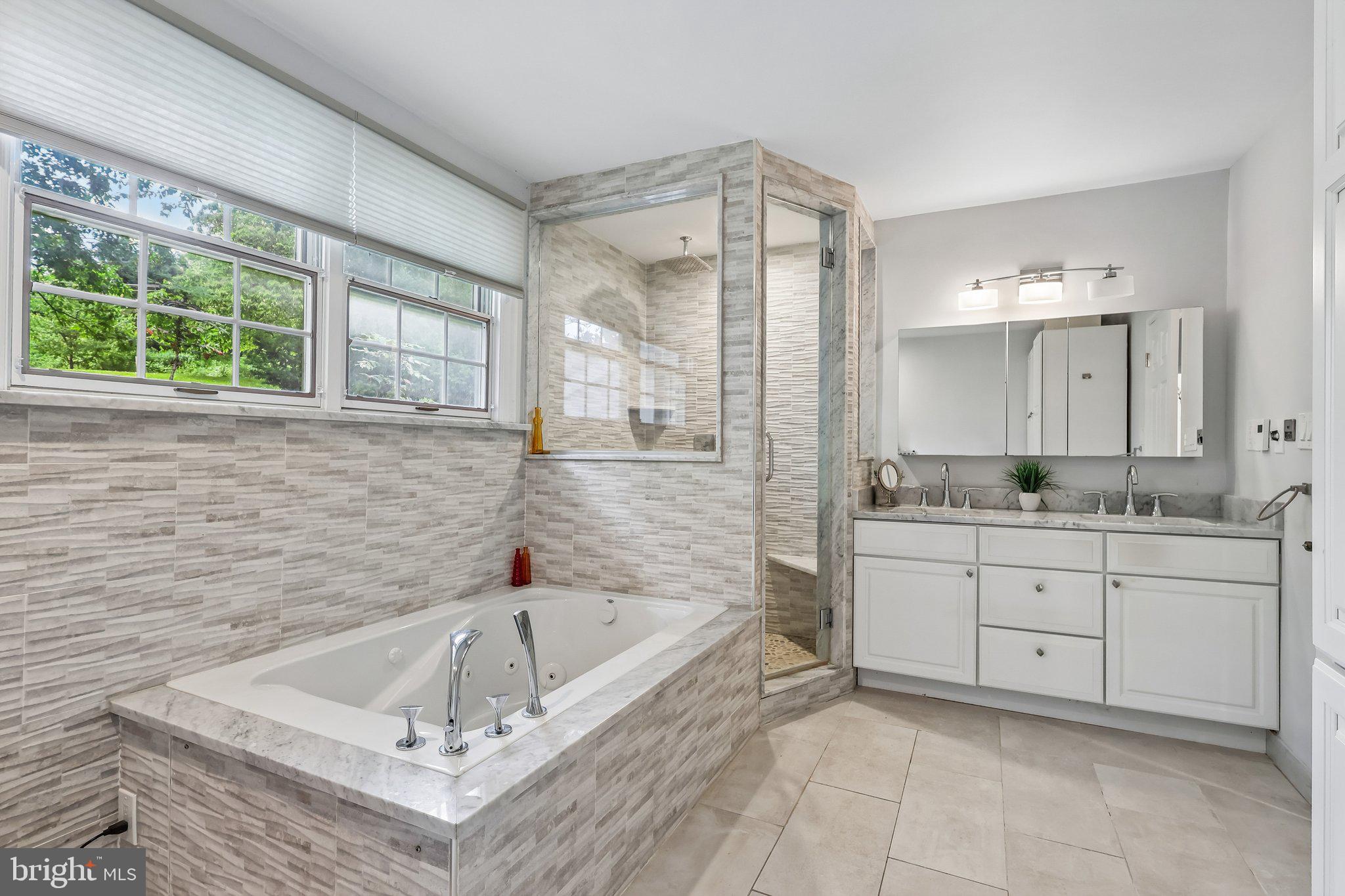 1223 Hagys Ford Road Penn Valley, PA 19072 - Photo 44 of 70 a bathroom with a tub sink and mirror