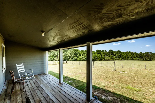 a view of an ocean from a balcony