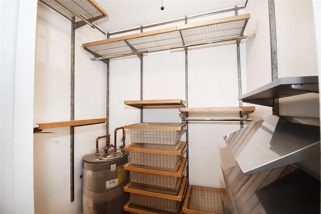 a view of furniture and storage