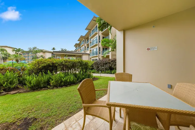 a building view with a outdoor space