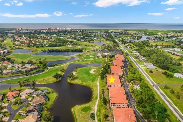 an aerial view of a city