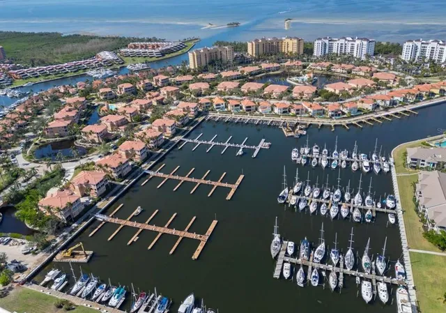 a view of a garden with a lot of plants and houses