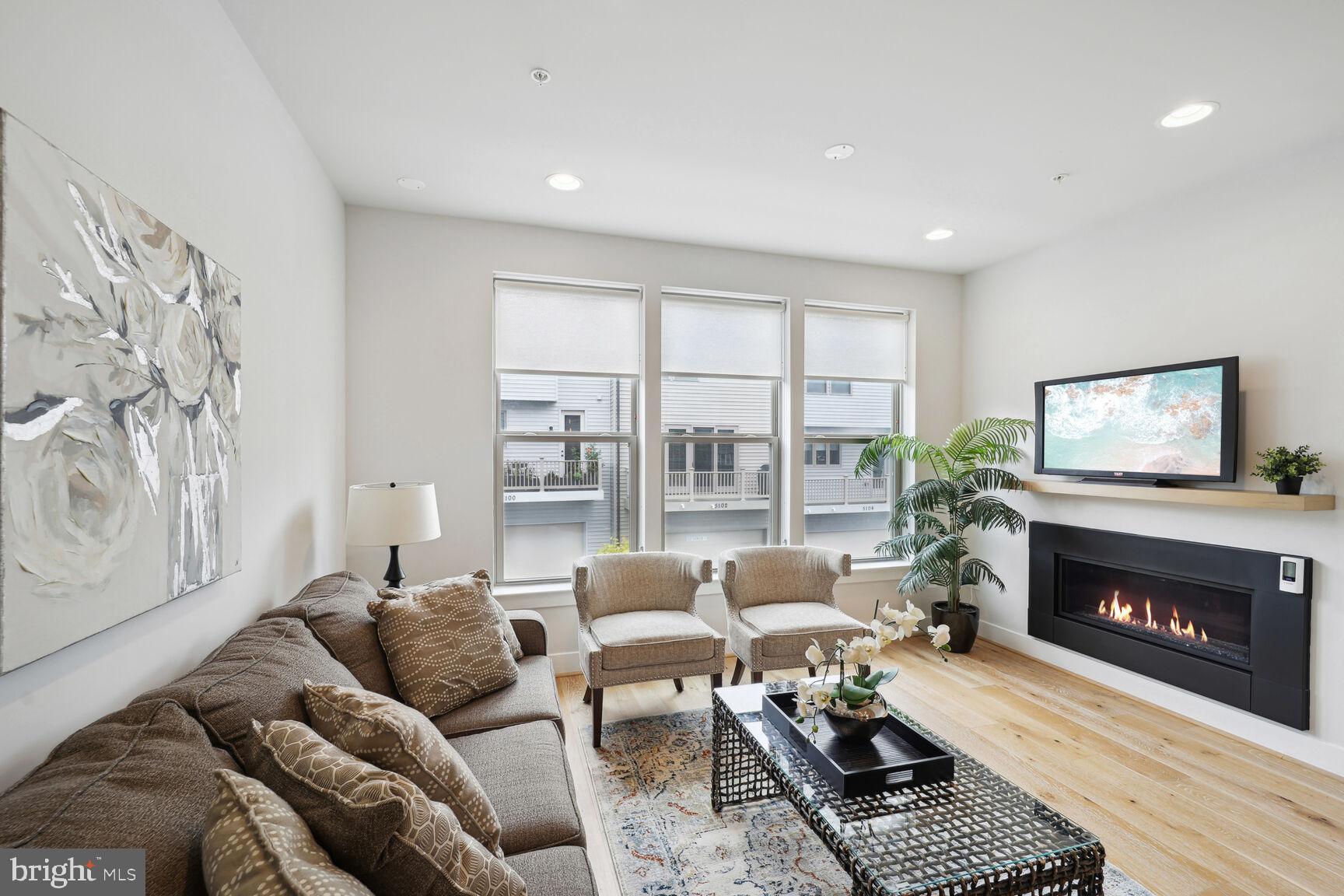5104 Randolph Road Rockville, MD 20852 - Photo 12 of 62 Family Room W/ Linear Fireplace
