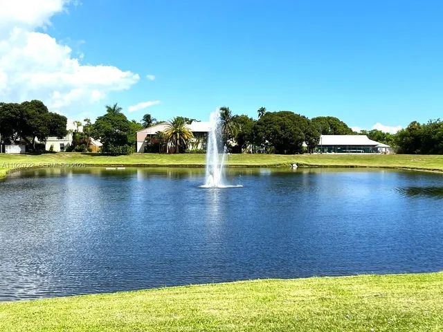 a view of a lake with houses