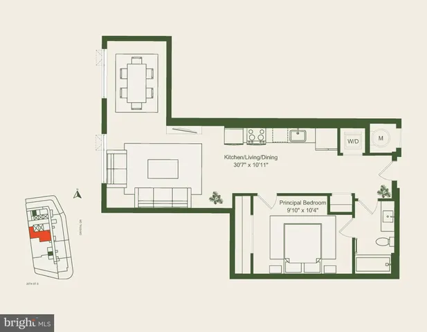 $3,620 | 244 19th Court South, Unit 2722, Arlington, VA 22202
