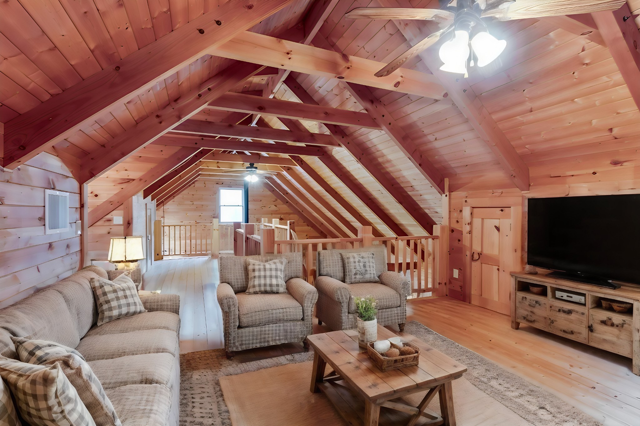5359 Craddock Road Lascassas, TN 37085 - Photo 37 of 67 a living room with furniture and a flat screen tv