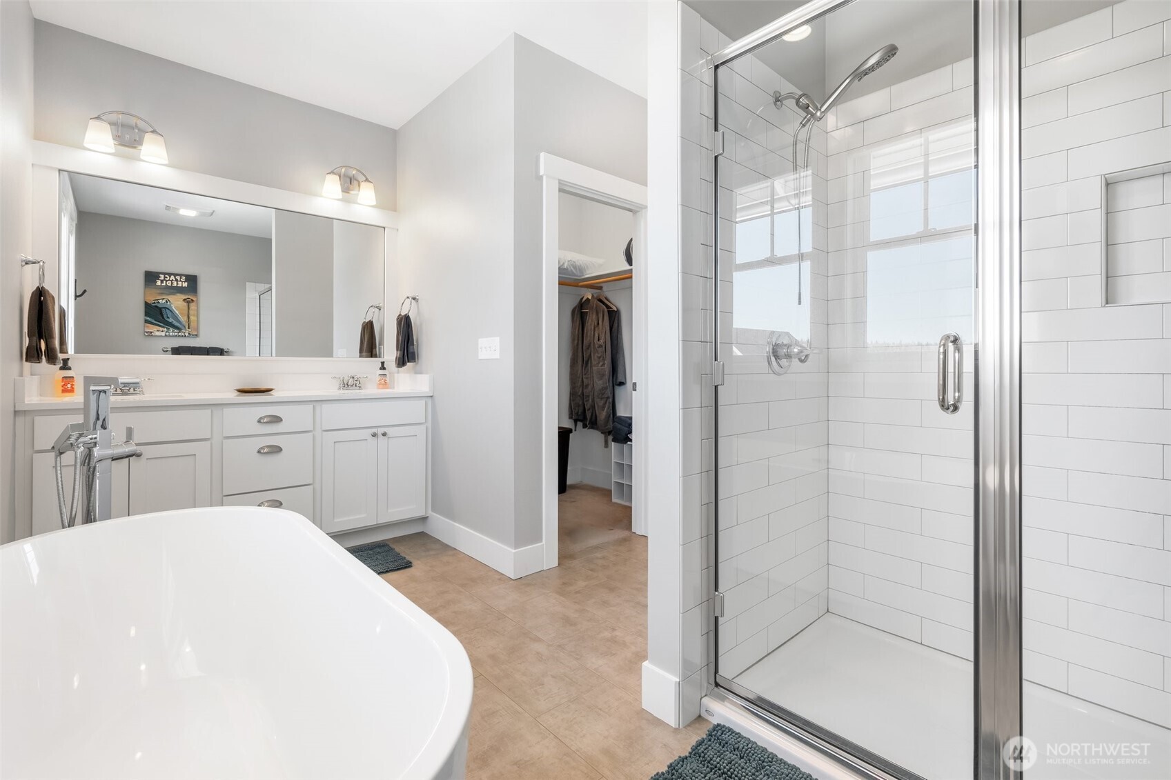 11 Horizon Street Pacific Beach, WA 98571 - Photo 18 of 40 a bathroom with a sink a toilet and shower