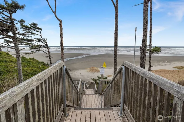 a view of a balcony with lake view