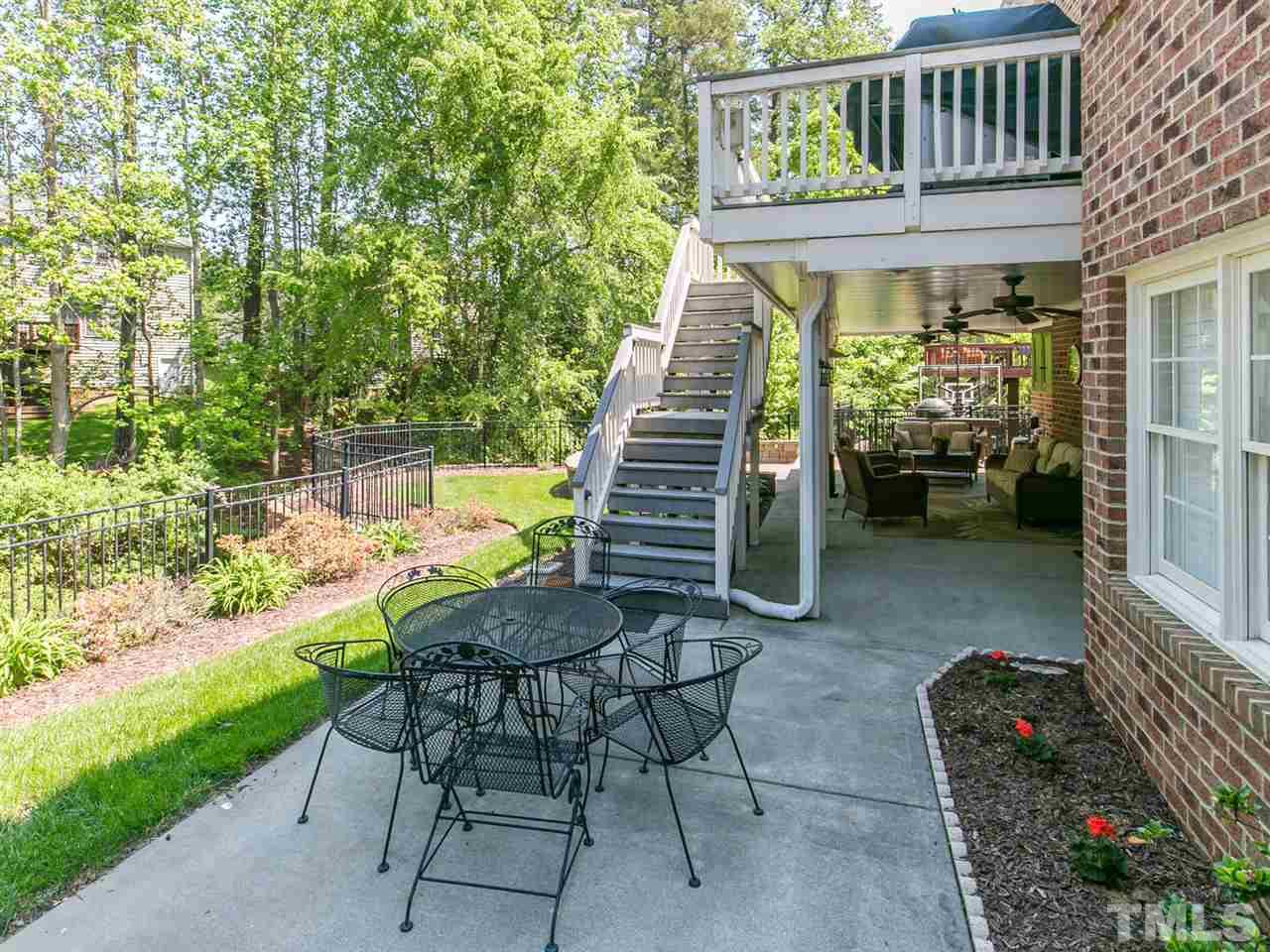 12221 Dunard Street Raleigh, NC 27614 - Photo 21 of 25 Wonderful Outdoor Living on the Upper Deck or Lower Covered Patio