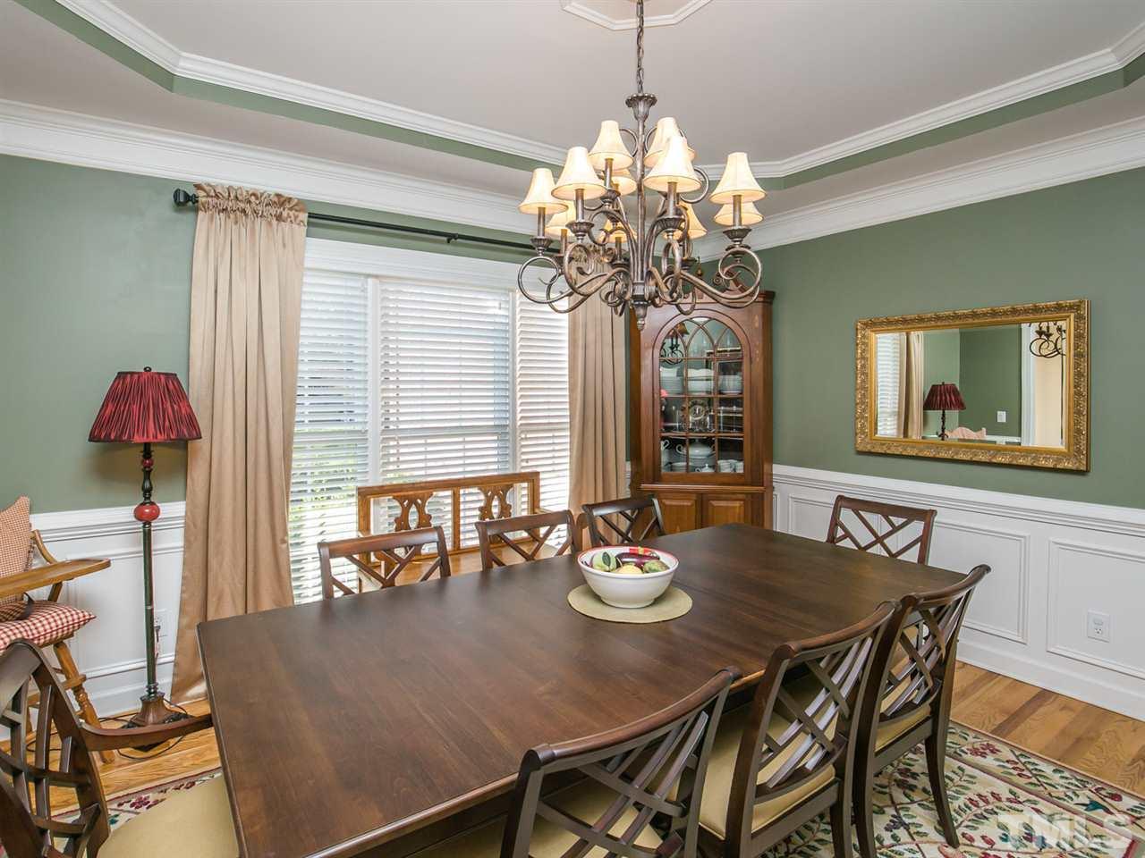 12221 Dunard Street Raleigh, NC 27614 - Photo 8 of 25 Exquisite Trim in the Formal Dining Room