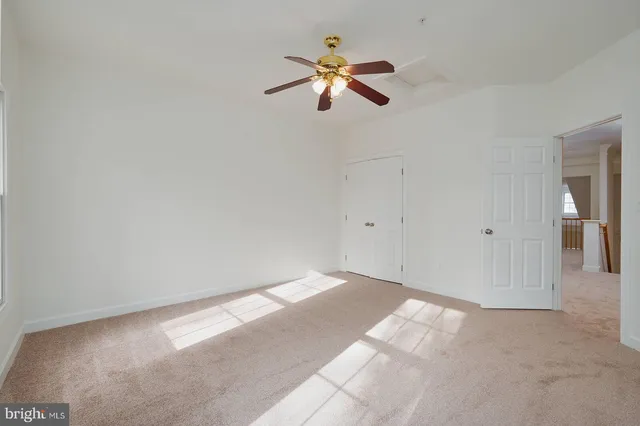 a view of an empty room