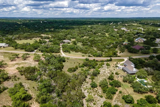 a view of a lake with houses