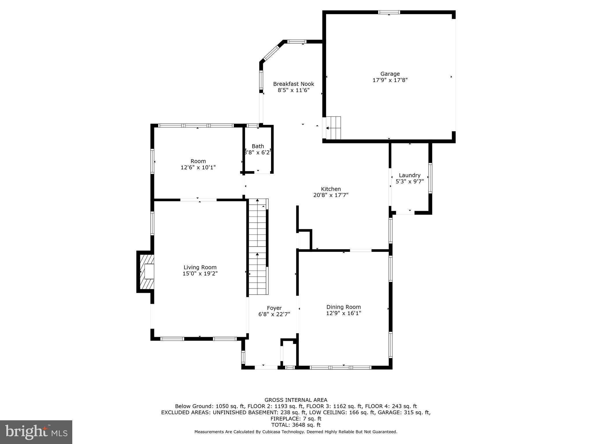 3608 Rittenhouse Street Northwest Washington, DC 20015 - Photo 34 of 38 Main Level Plan