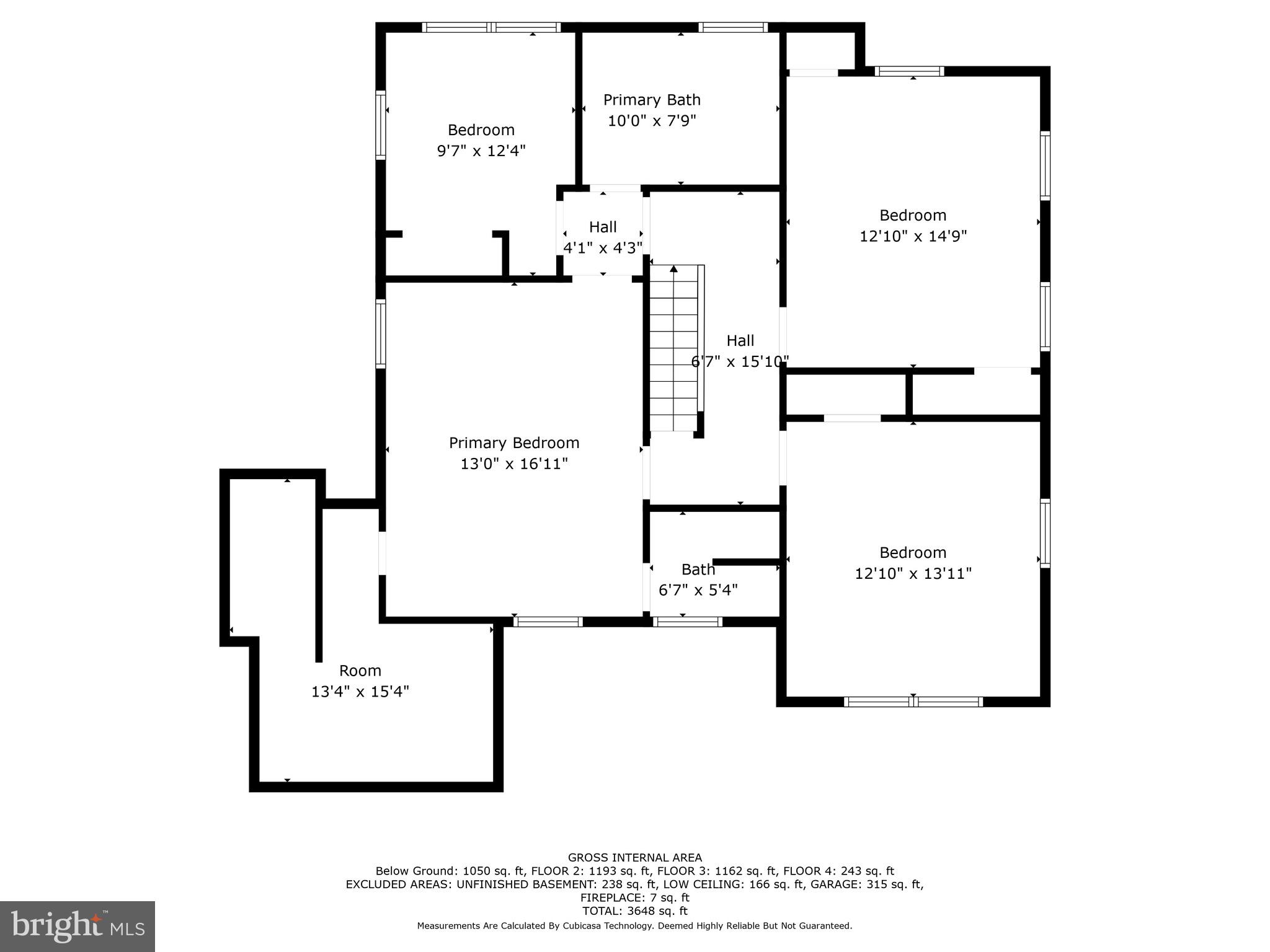 3608 Rittenhouse Street Northwest Washington, DC 20015 - Photo 35 of 38 Second Level Plan