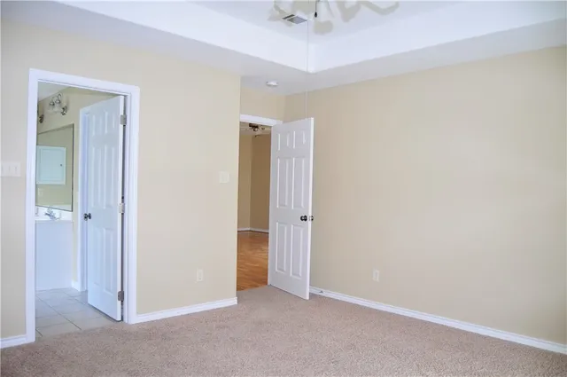 a view of an empty room